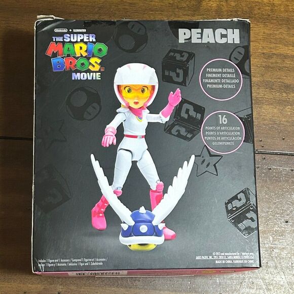 The Super Mario Bros. Movie 5 Inch Action Figure Series 2 Peach - New - Picture 2 of 3